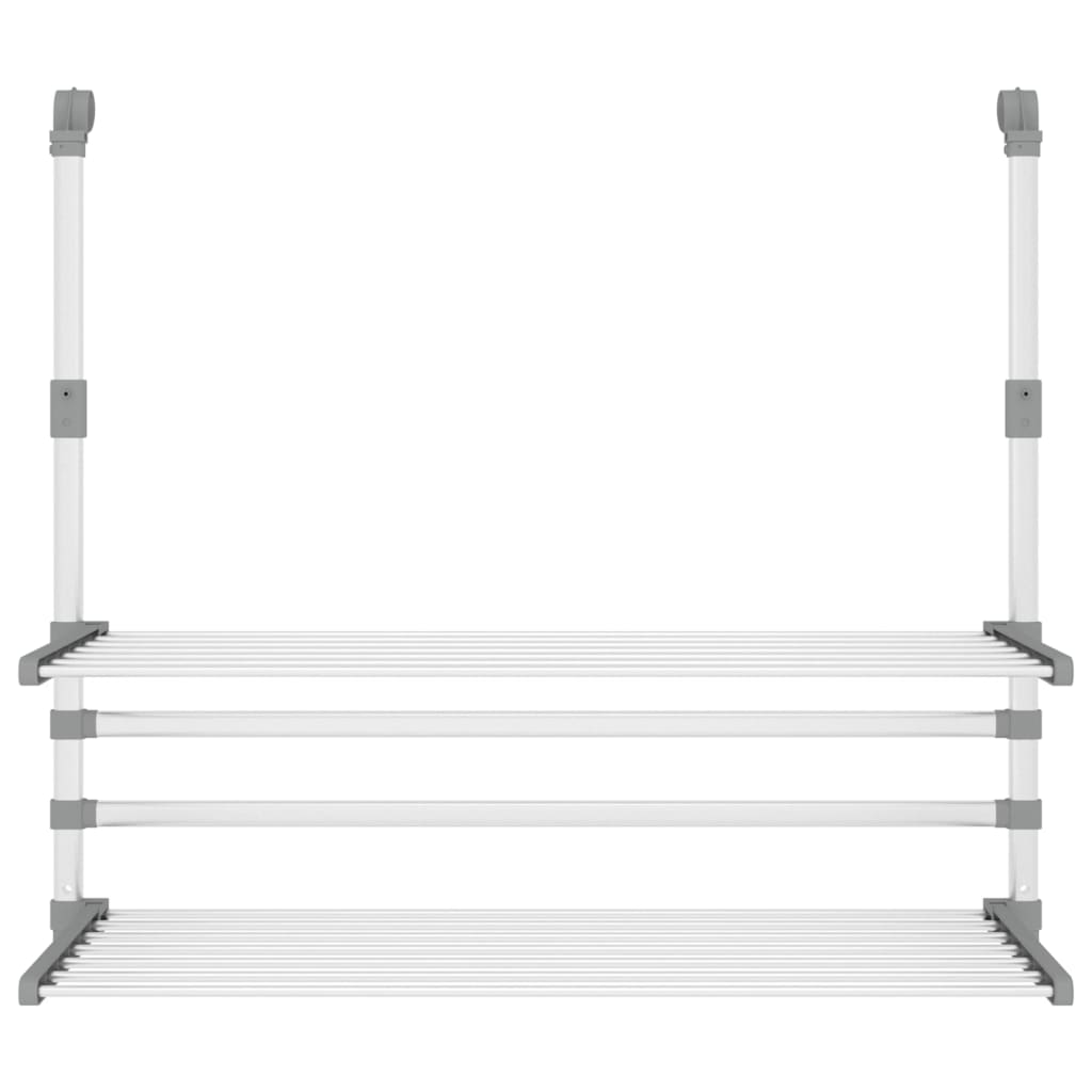 Laundry dryer for balcony, 89x25x(60–95)cm, aluminum