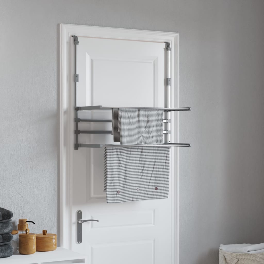 Laundry dryer for balcony, 89x25x(60–95)cm, aluminum