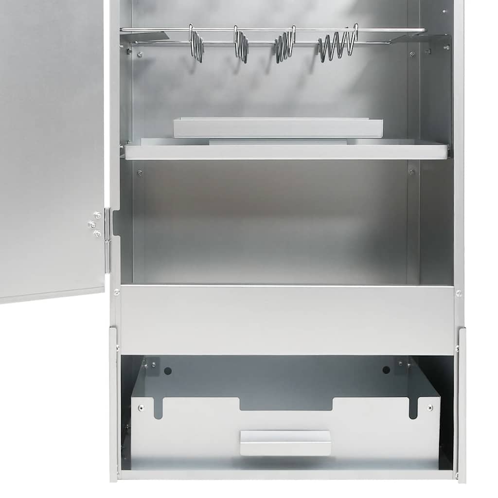 Oven-smoker with wood chips, 44.5x29x110cm, steel