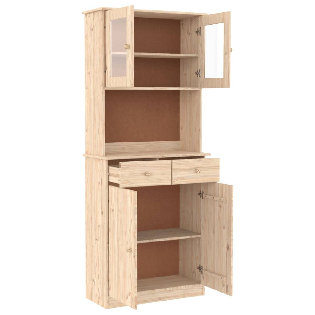 Chest of drawers ALTA, 77x35x188cm, solid pine wood