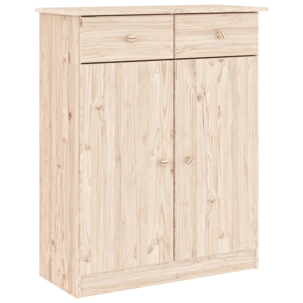 Chest of drawers ALTA, 77x35x188cm, solid pine wood