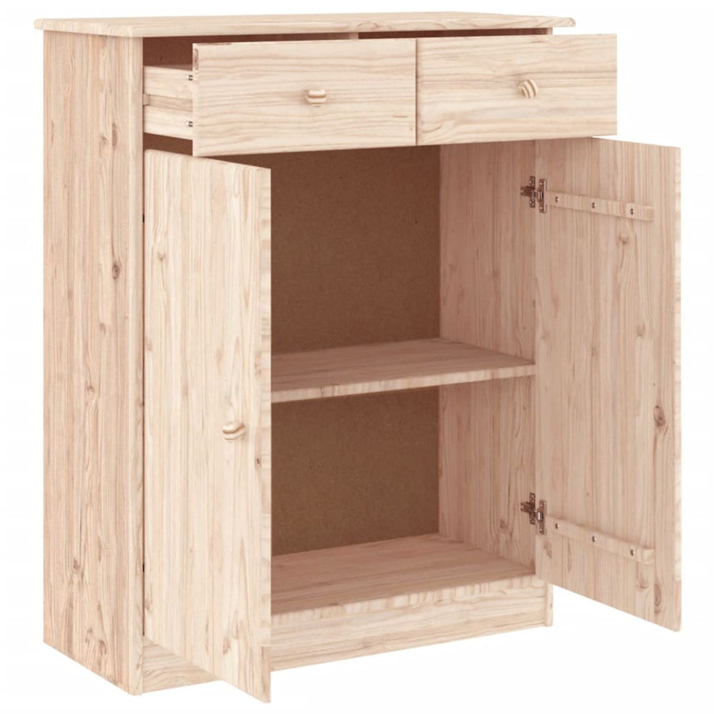 Shoe cabinet ALTA, 77x35x96cm, solid pine