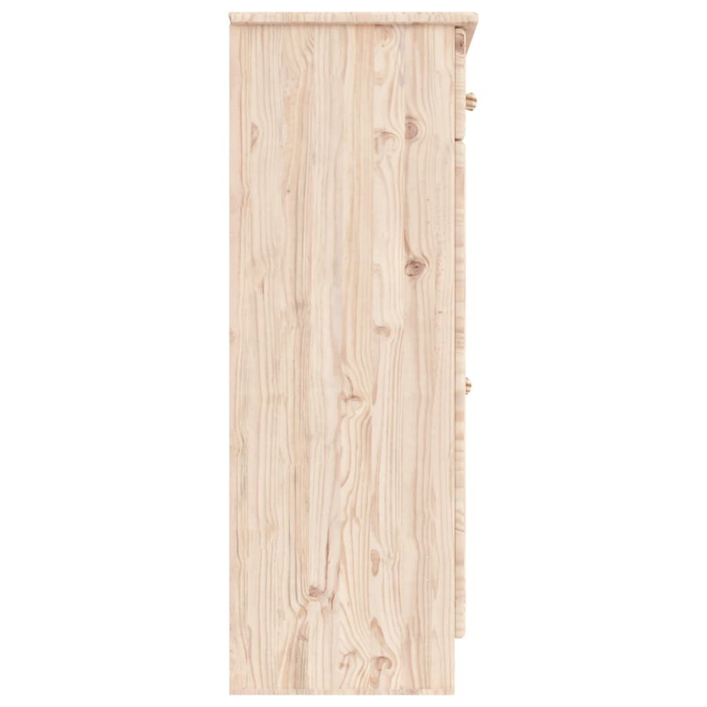 Shoe cabinet ALTA, 77x35x96cm, solid pine