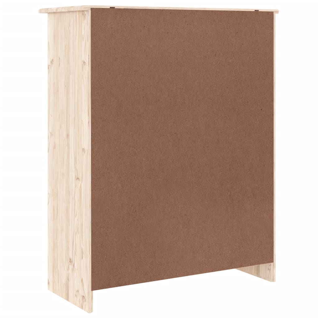 Shoe cabinet ALTA, 77x35x96cm, solid pine