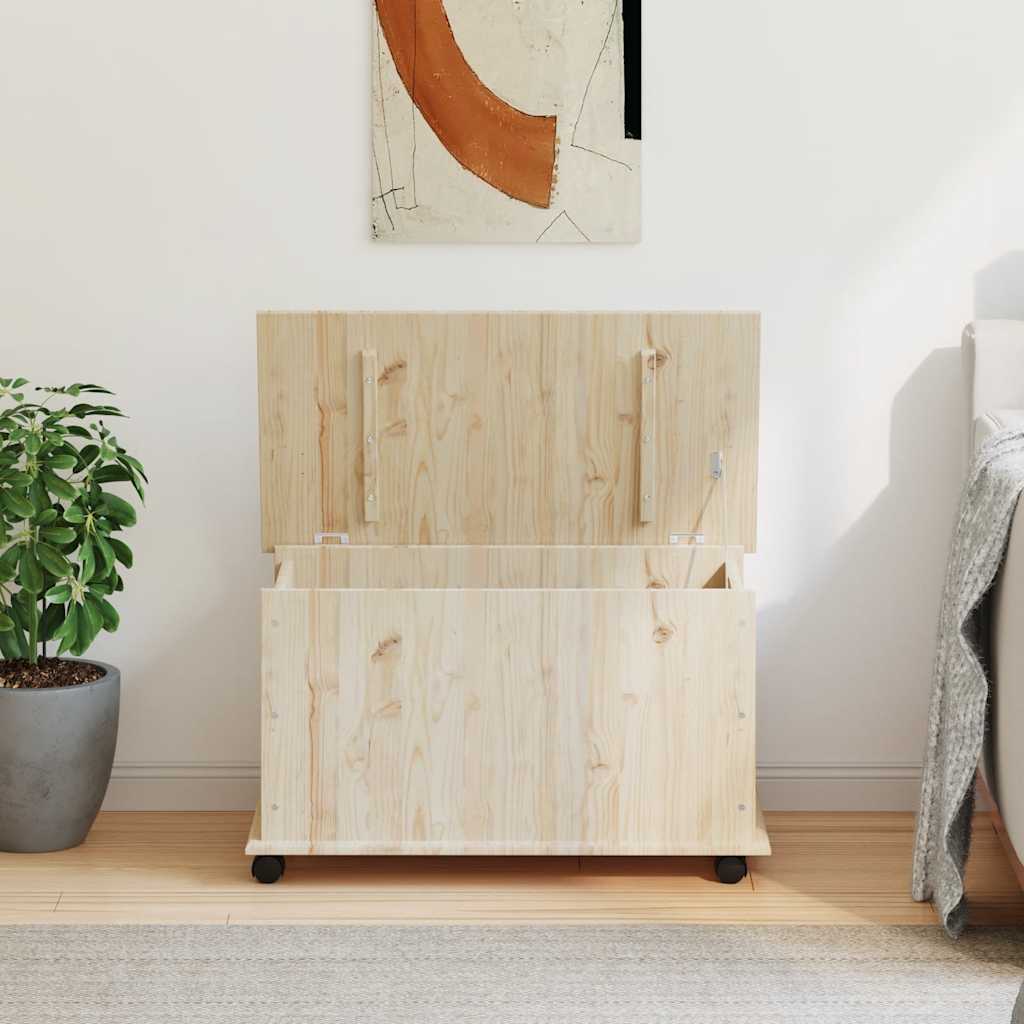 Mantu kaste ar ritentiņiem ALTA, 73x39,5x43cm, priedes masīvkoks