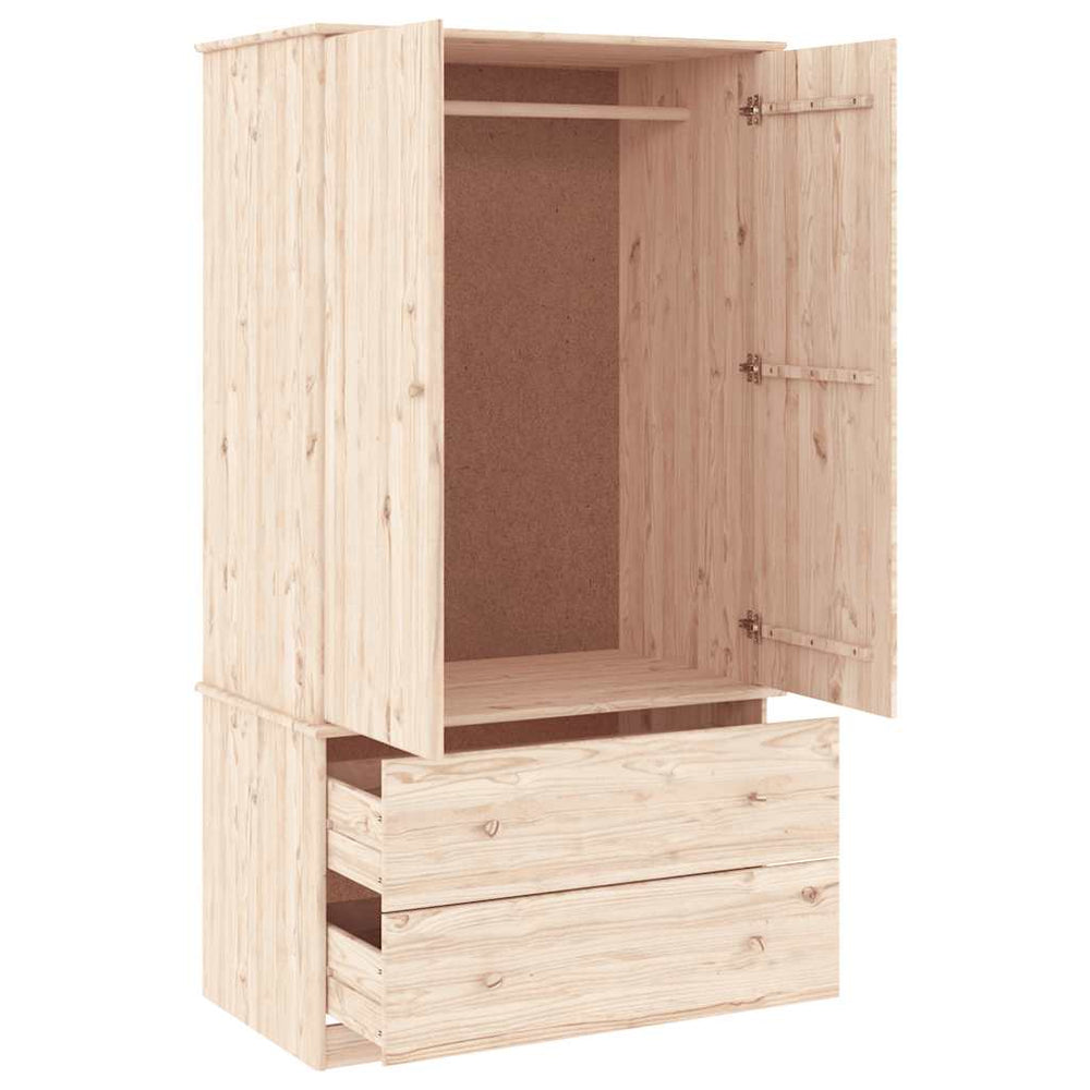 Wardrobe ALTA, 90x55x170cm, solid pine