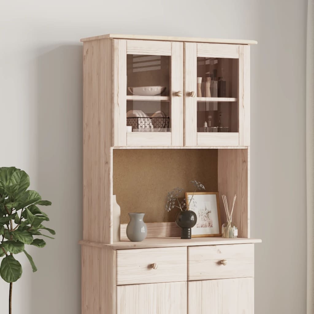 ALTA cabinet top, 77x30x92cm, solid pine wood