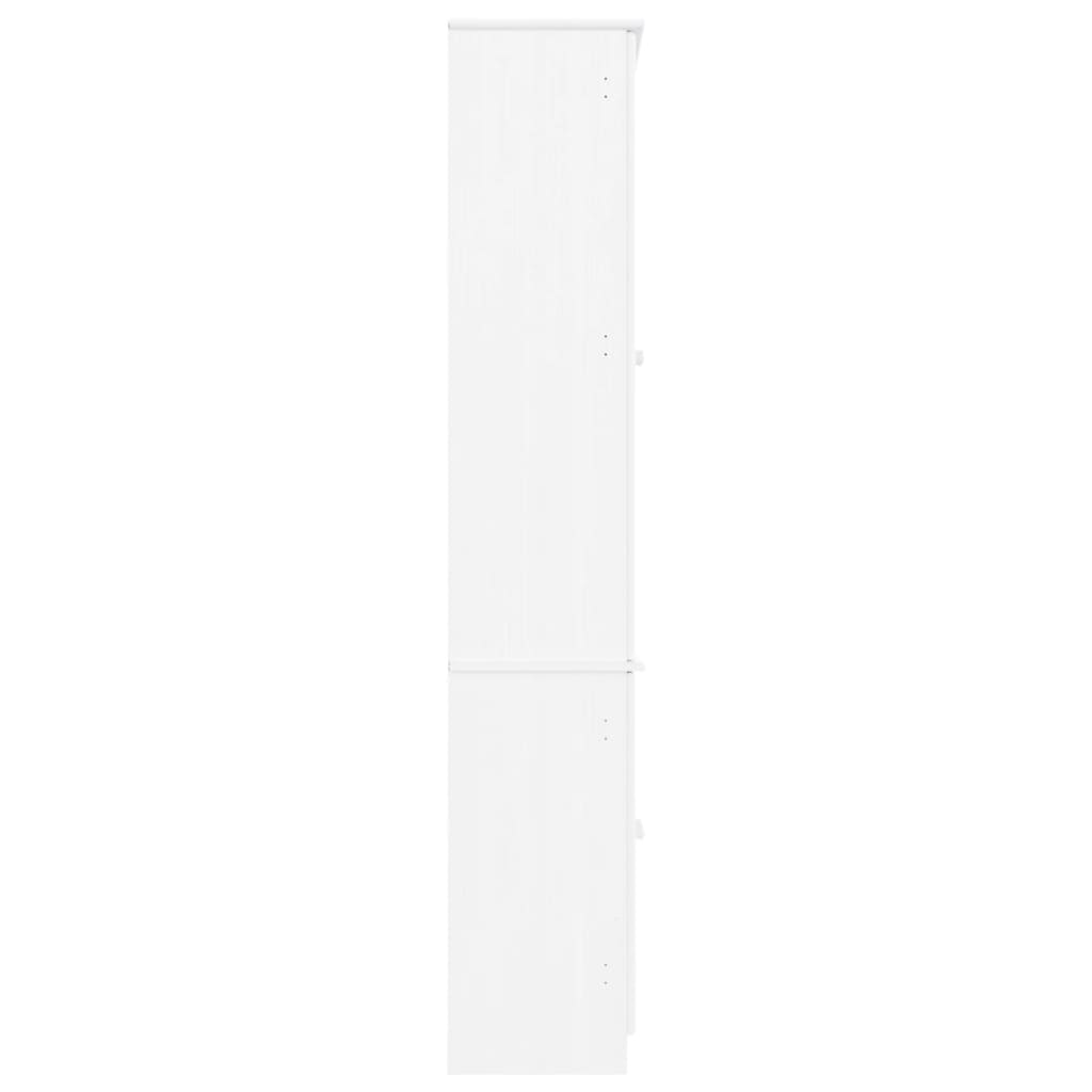 Stiklinė eksponavimo spintelė ALTA, balta, 77x35x186,5cm, pušis