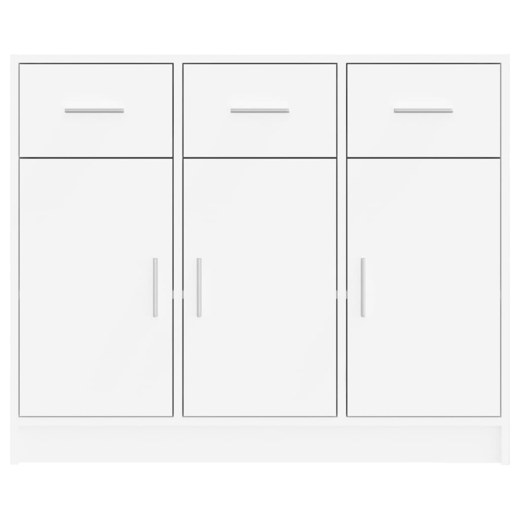 Sideboard, white, 91x28x75cm, engineered wood