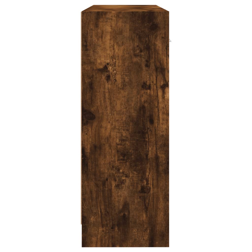 Sideboard, smoky oak, 91x28x75cm, engineered wood