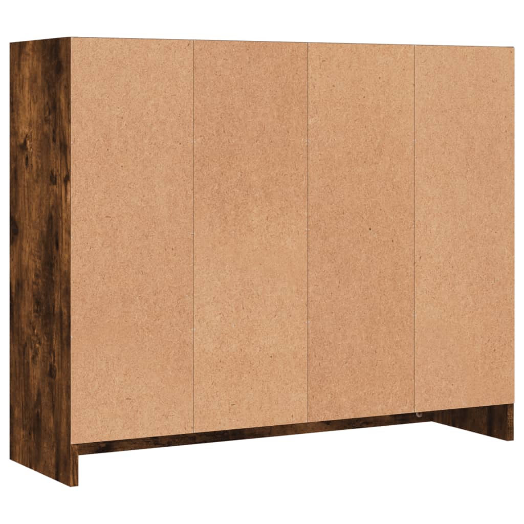 Sideboard, smoky oak, 91x28x75cm, engineered wood