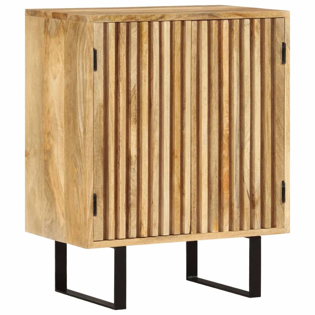 Sideboard with 2 doors, 55x35x70cm, solid mango wood