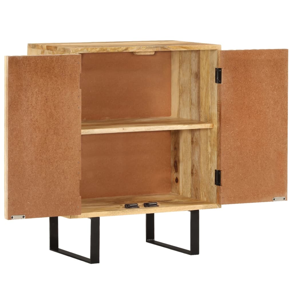 Sideboard with 2 doors, 55x35x70cm, solid mango wood