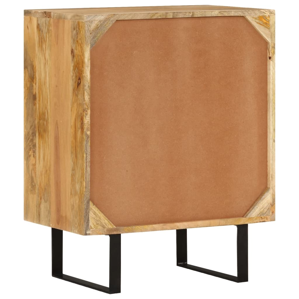 Sideboard with 2 doors, 55x35x70cm, solid mango wood
