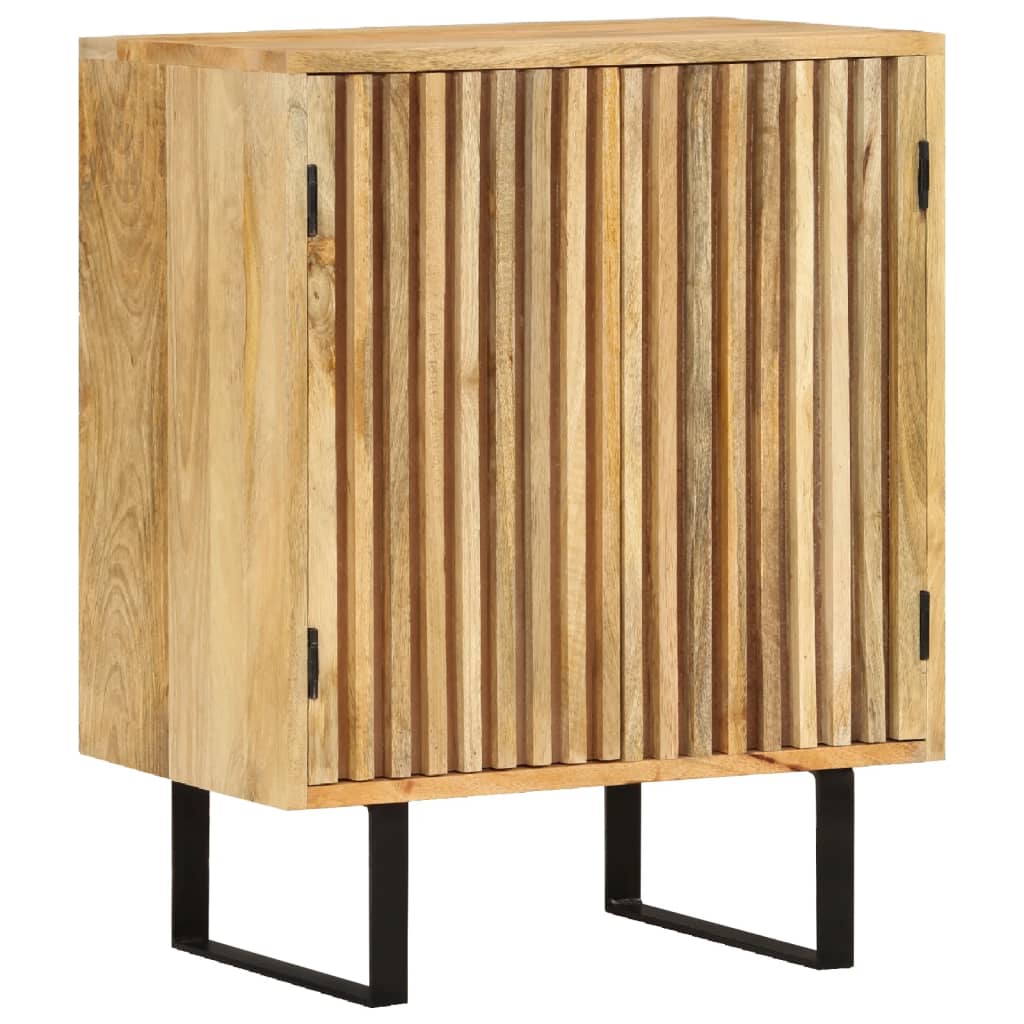Sideboard with 2 doors, 55x35x70cm, solid mango wood