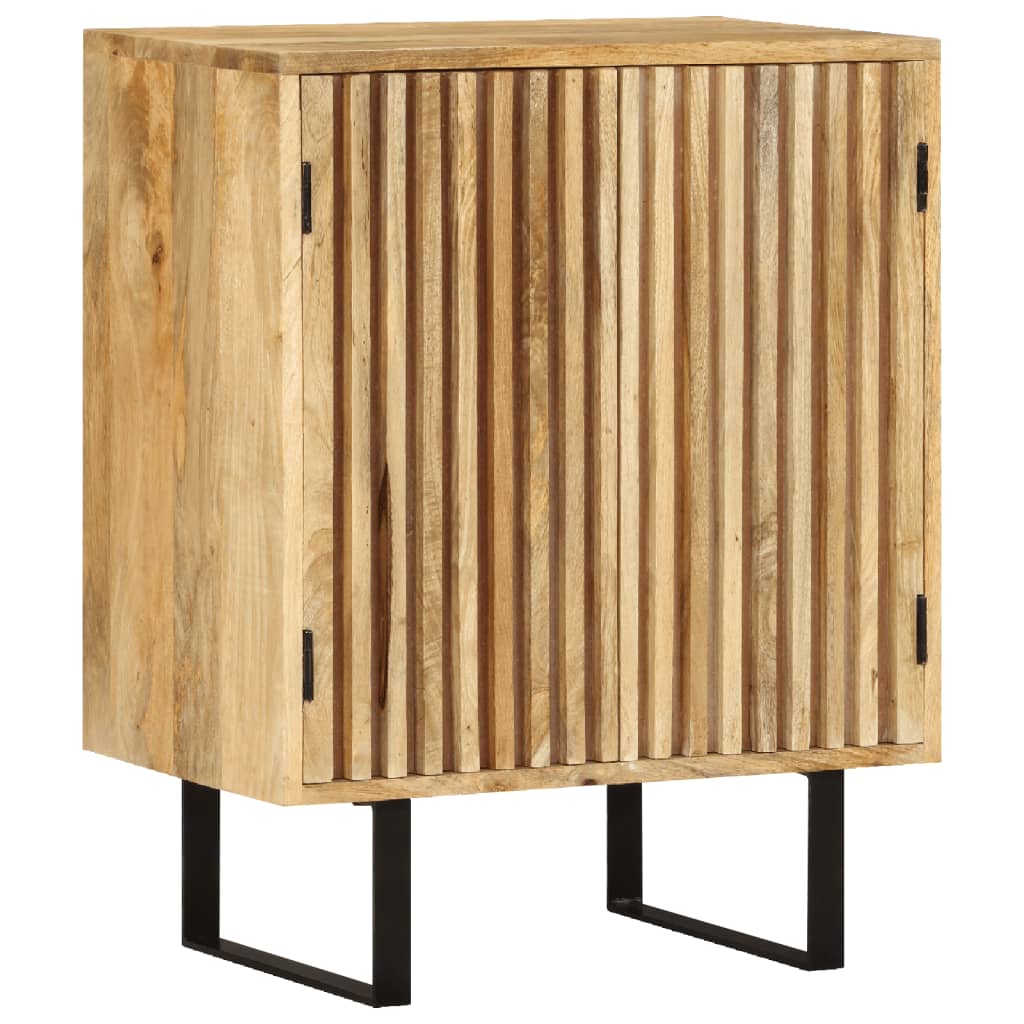 Sideboard with 2 doors, 55x35x70cm, solid mango wood