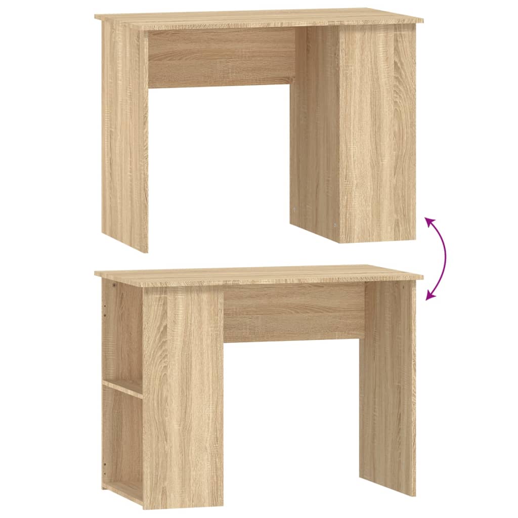 Desk, oak, 100x55x75cm, treated wood