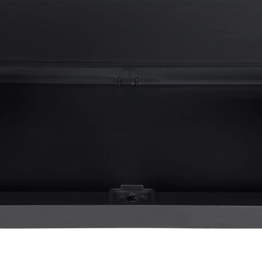 Lauko spintelė daiktams, pilkos/juodos spalvos, 65x37x165cm, PP