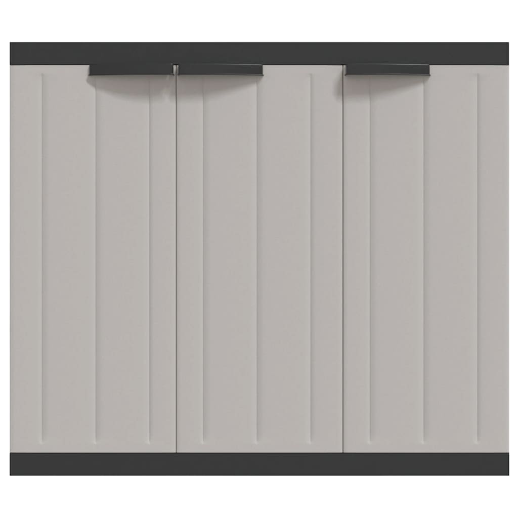 Lauko spintelė daiktams, pilkos/juodos spalvos, 97x37x85cm, PP