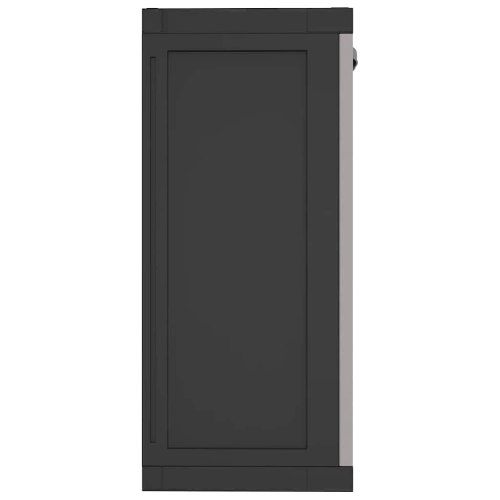 Lauko spintelė daiktams, pilkos/juodos spalvos, 97x37x85cm, PP