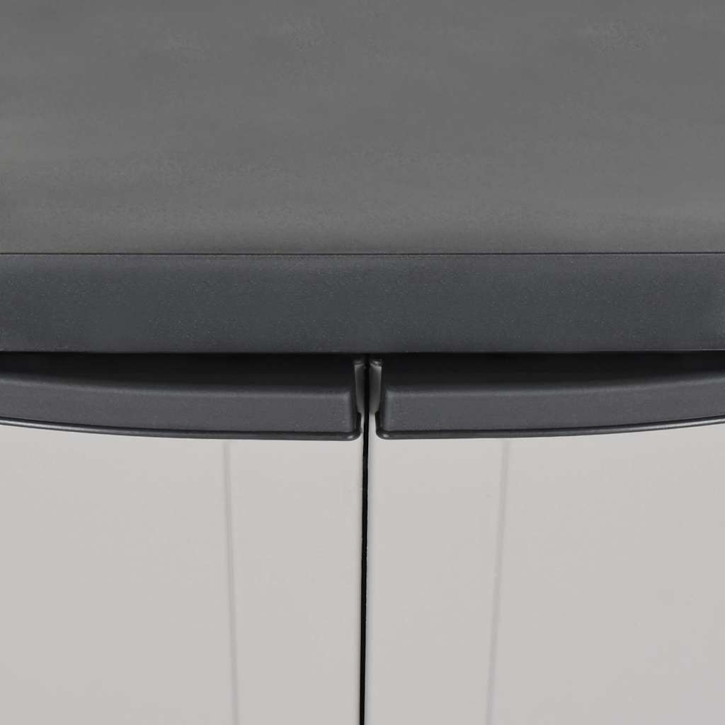 Lauko spintelė daiktams, pilkos/juodos spalvos, 97x37x85cm, PP