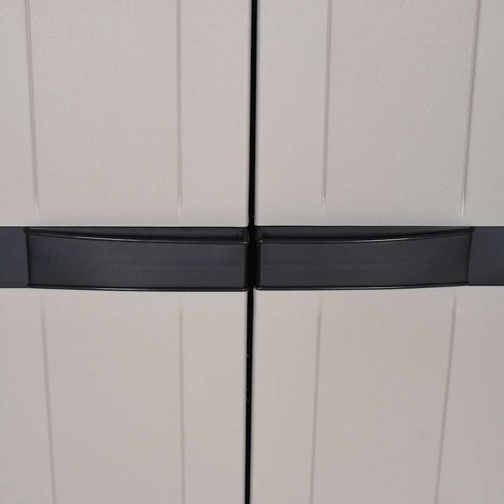 Lauko spintelė daiktams, pilkos/juodos spalvos, 97x37x165cm, PP