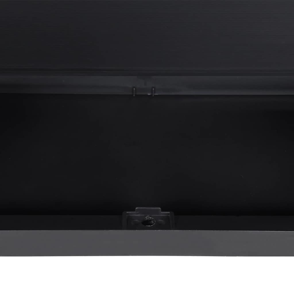 Lauko spintelė daiktams, pilkos/juodos spalvos, 97x37x165cm, PP