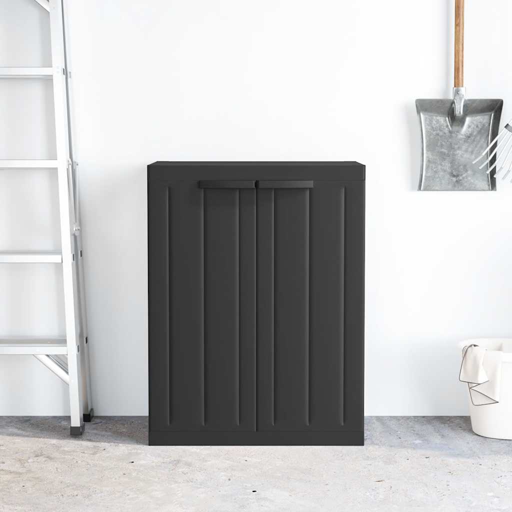 Lauko spintelė daiktams, juodos spalvos, 65x37x85cm, PP