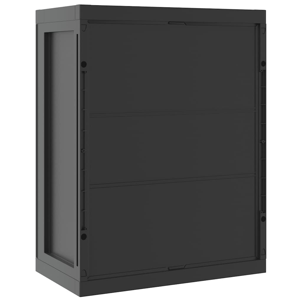 Lauko spintelė daiktams, juodos spalvos, 65x37x85cm, PP