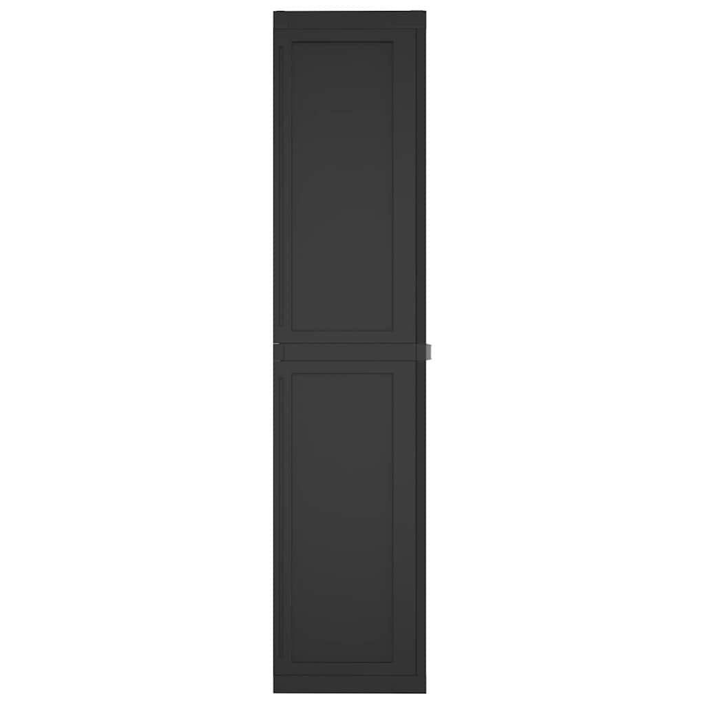 Lauko spintelė daiktams, juodos spalvos, 97x37x165cm, PP