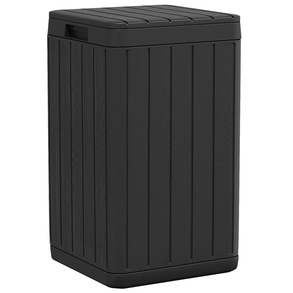 Outdoor bin, anthracite, 38x38x65cm, PP