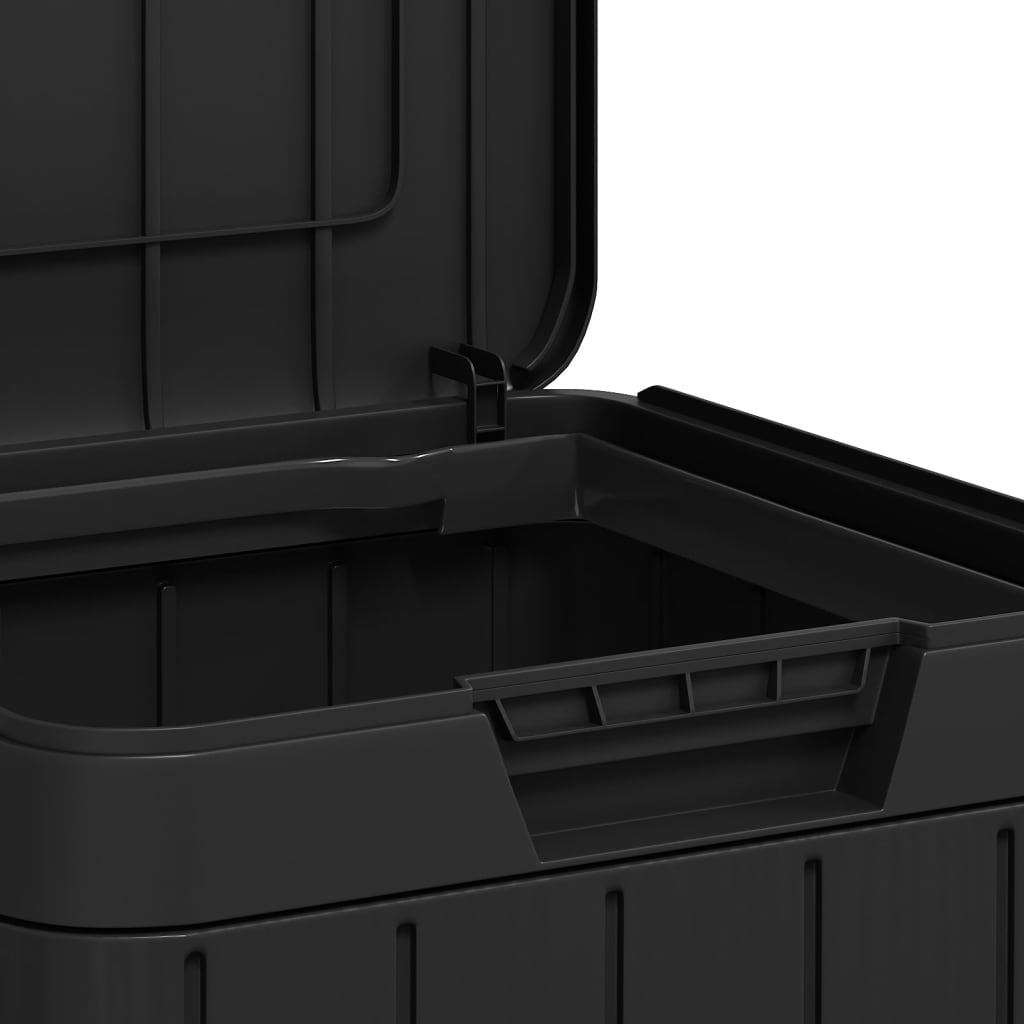 Outdoor bin, anthracite, 38x38x65cm, PP