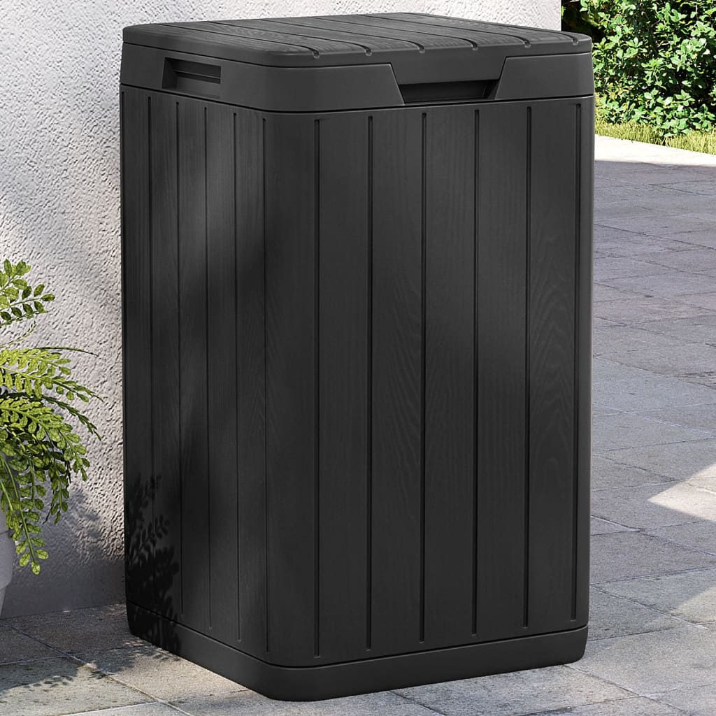 Outdoor bin, anthracite, 38x38x65cm, PP