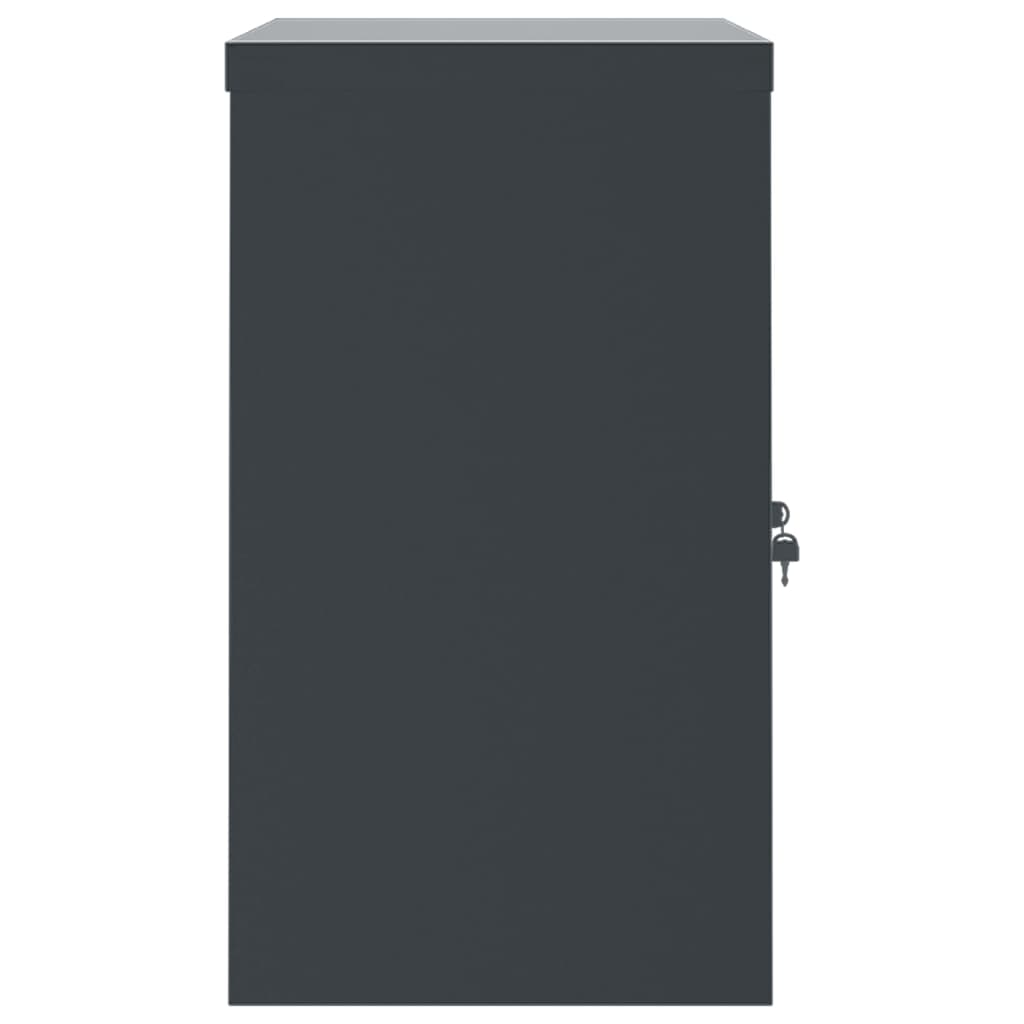 Filing cabinet, anthracite, 90x40x70cm, steel
