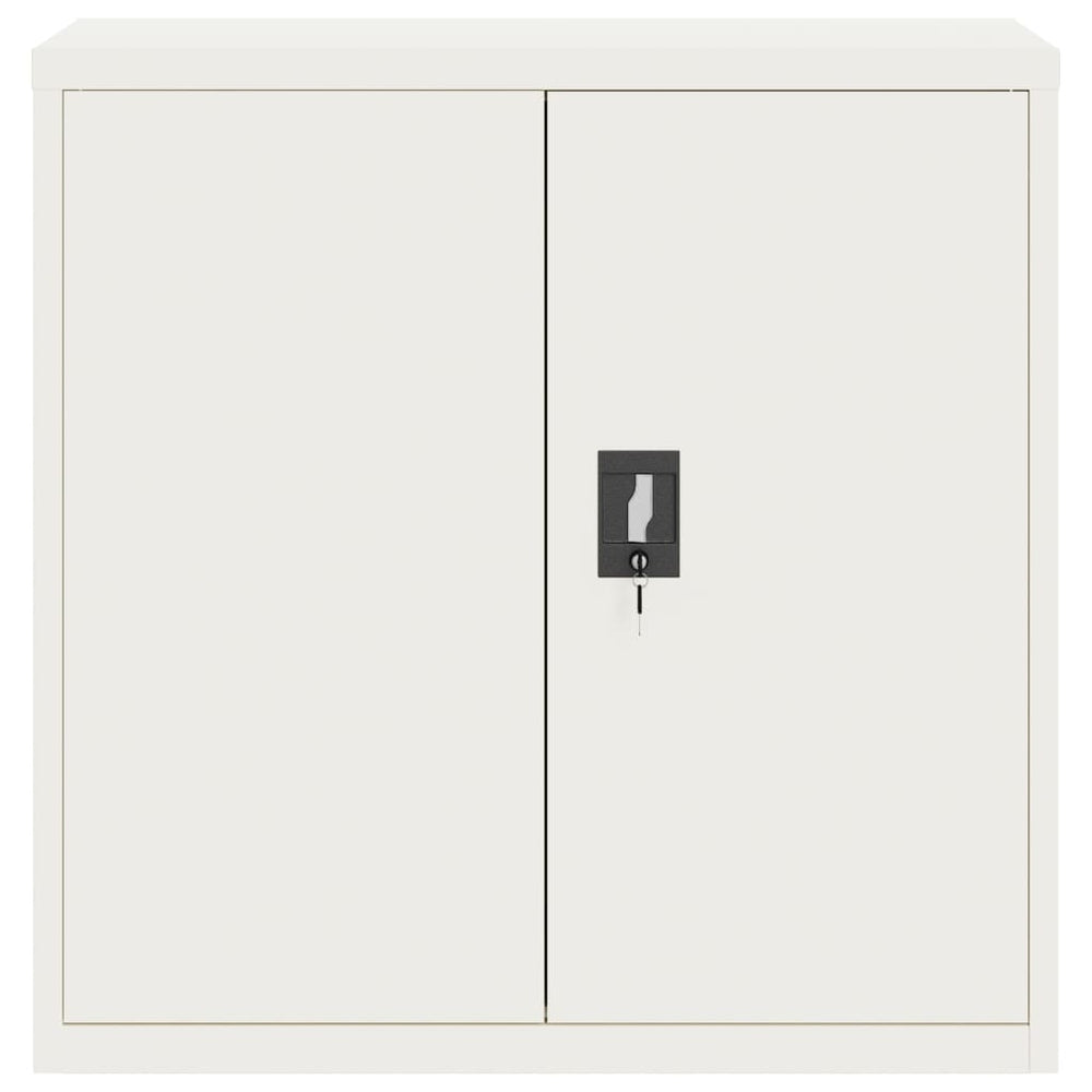 Filing cabinet, white, 90x40x90cm, steel