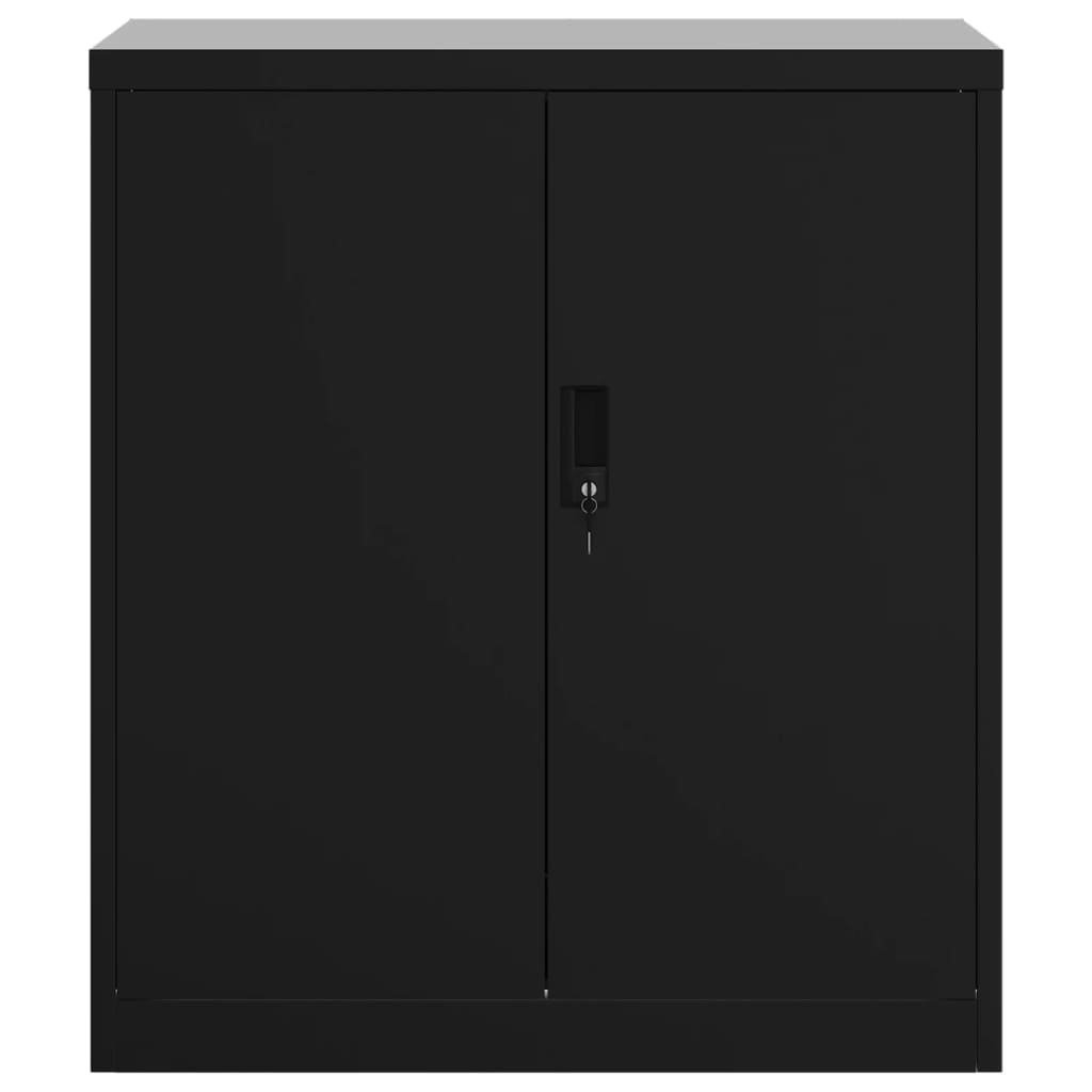 Document cabinet, black, 79x40x90cm, steel