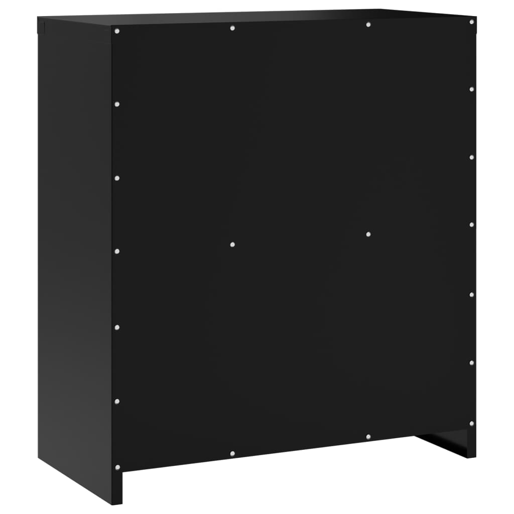Document cabinet, black, 79x40x90cm, steel
