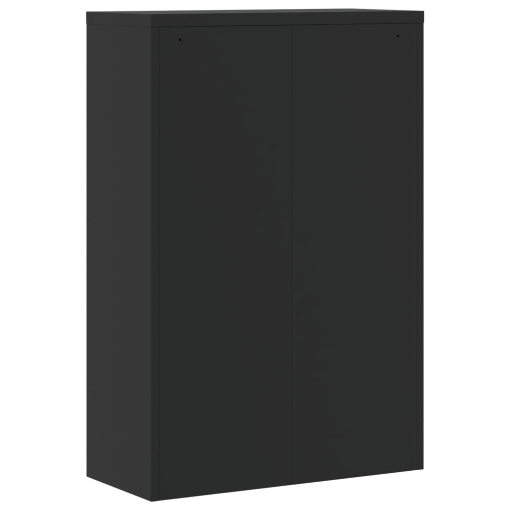 Document cabinet, black, 90x40x140cm, steel