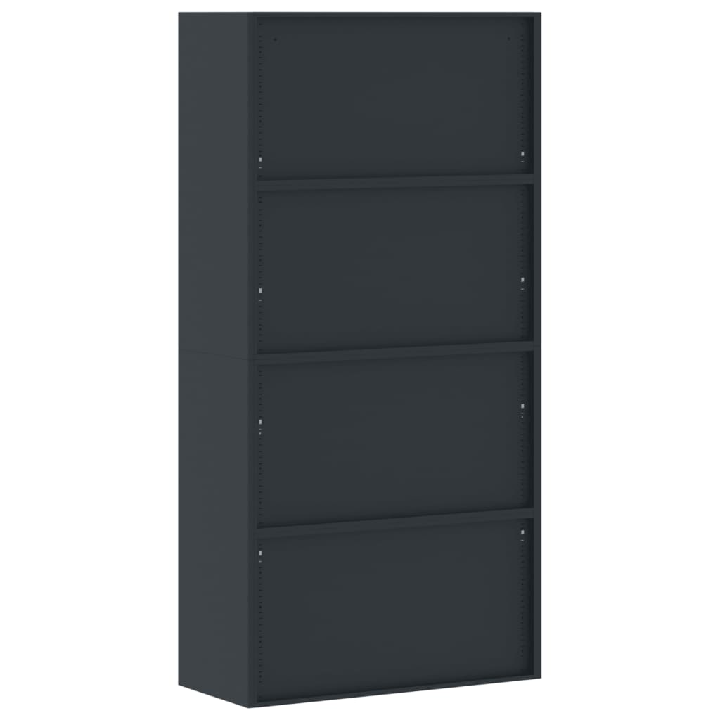 Filing cabinet, anthracite, 90x40x180cm, steel