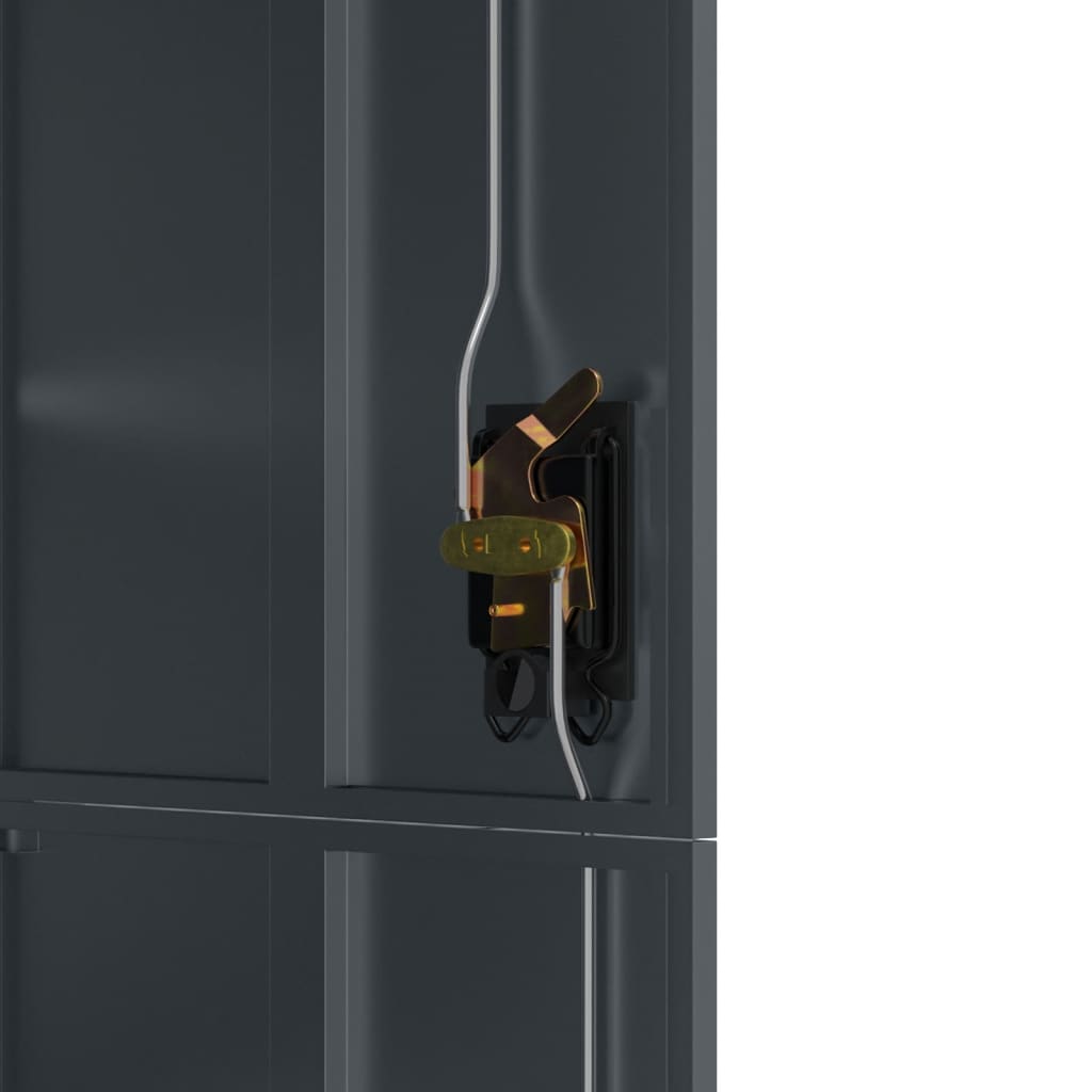 Filing cabinet, anthracite, 90x40x180cm, steel