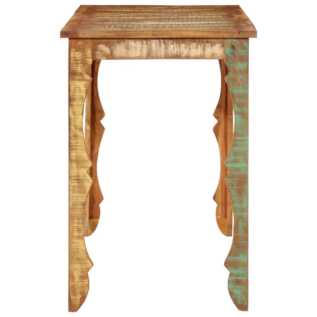 Dining table, 110x52x76cm, reclaimed solid wood
