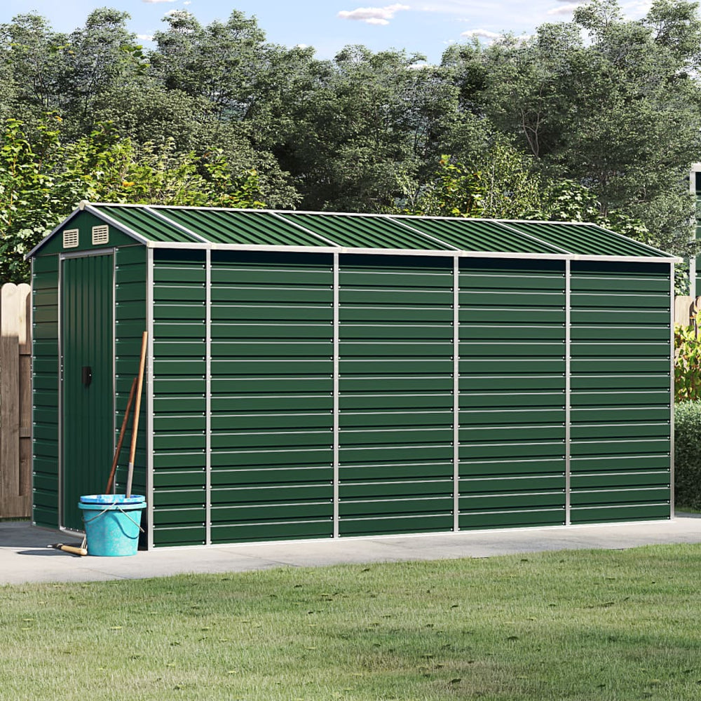 Shed CROMWELL, green, 191x385cm