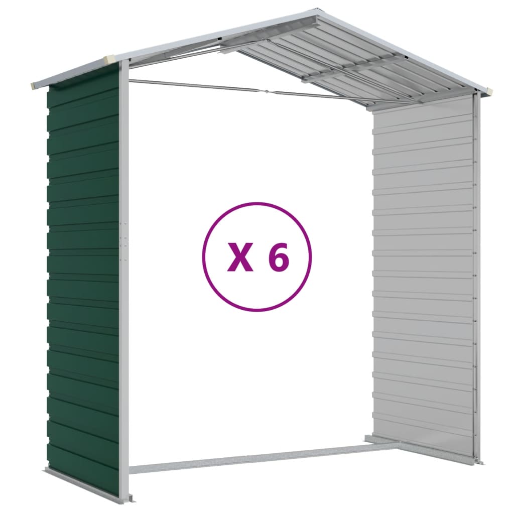 Shed CROMWELL, green, 191x555cm
