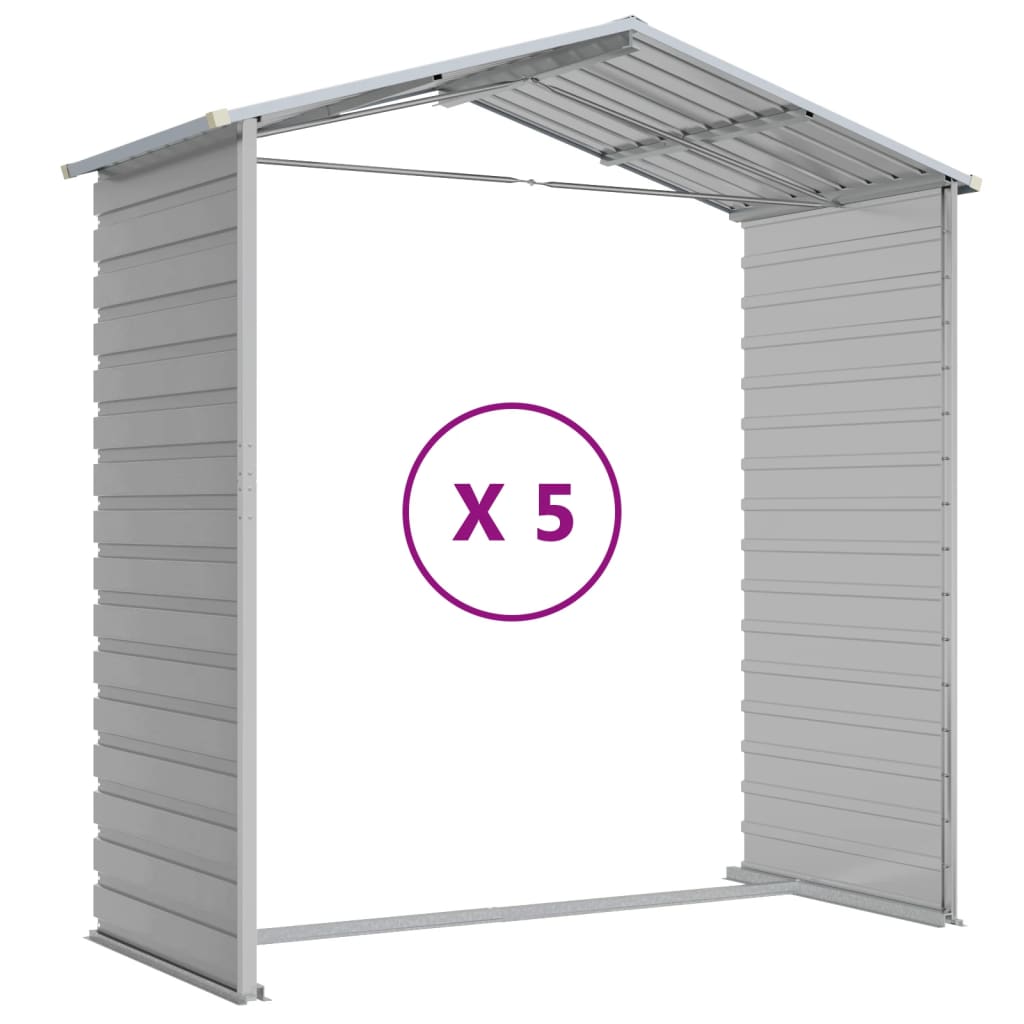 Shed CROMWELL, light grey, 191x470cm