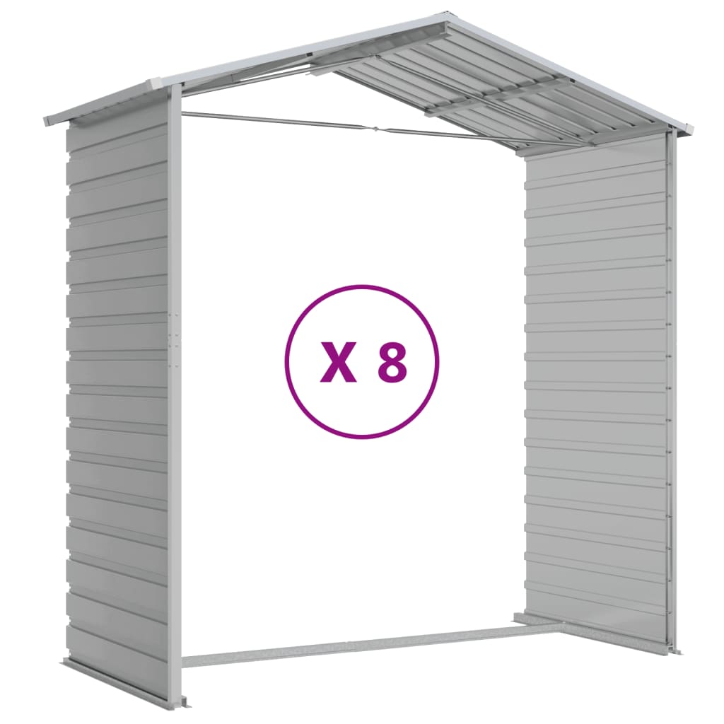 Shed CROMWELL, light grey, 191x725cm