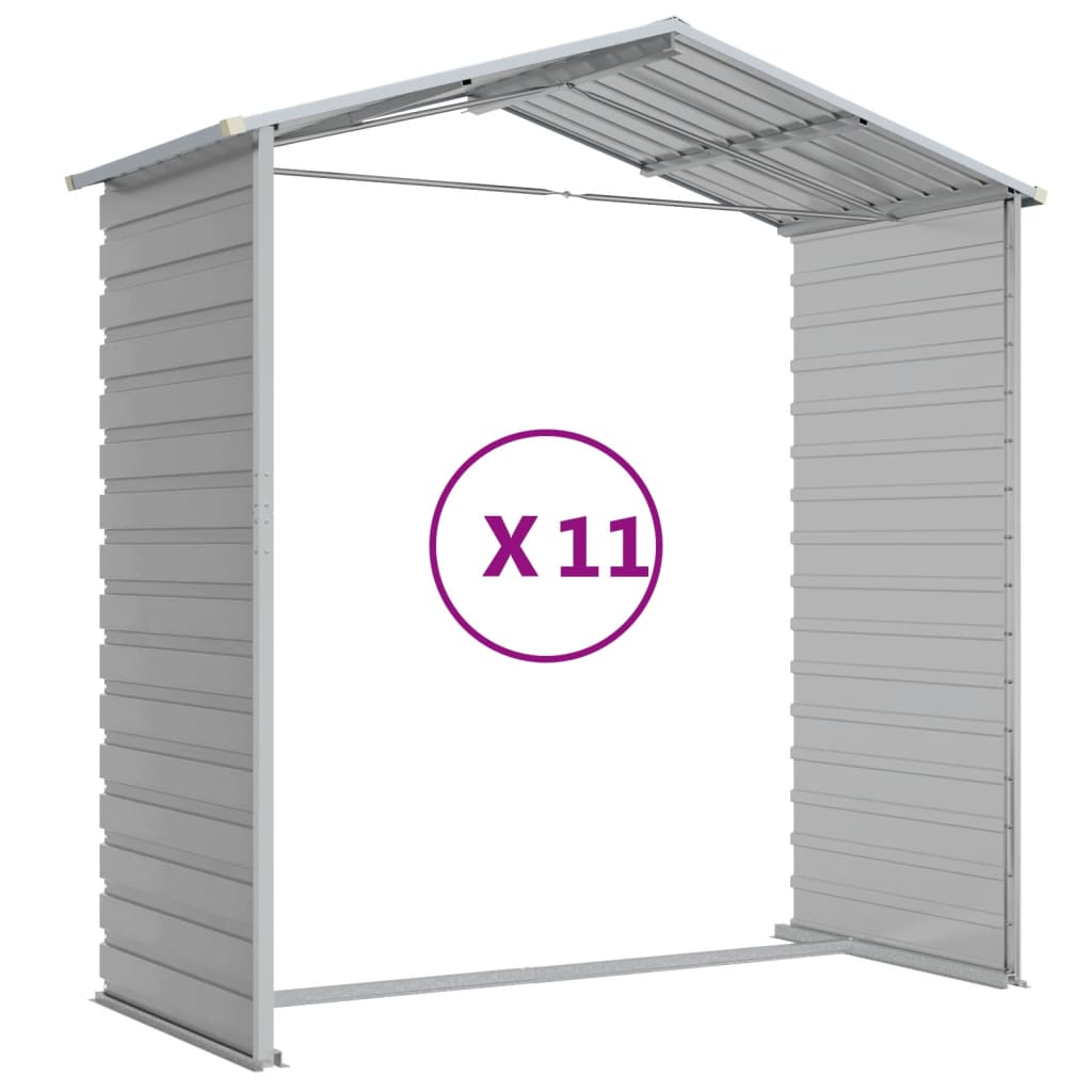 Shed CROMWELL, light grey, 191x980cm