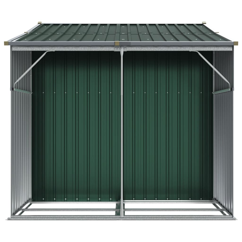 Sodo pašiūrė, žalia, 277x192,5x179cm, galvanizuotas plienas
