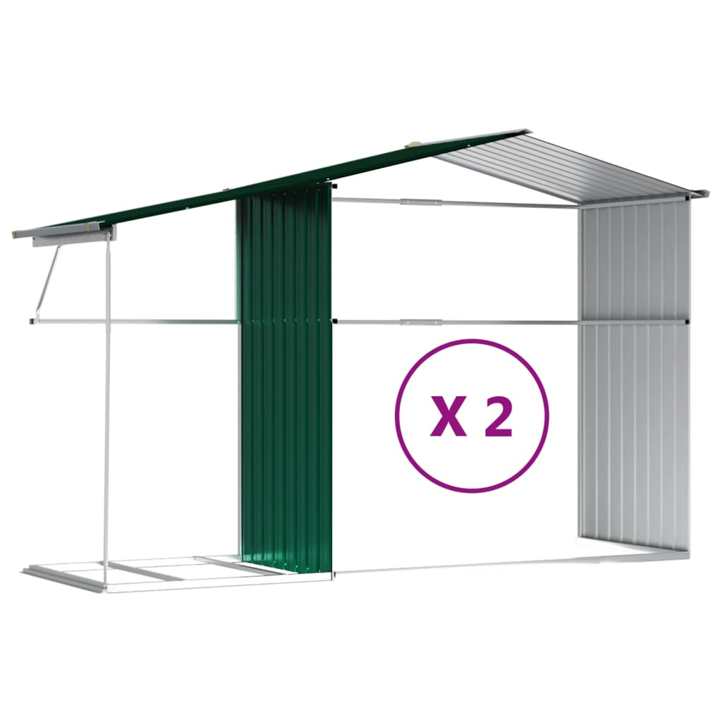 Shed CROMWELL, green, 277x279cm