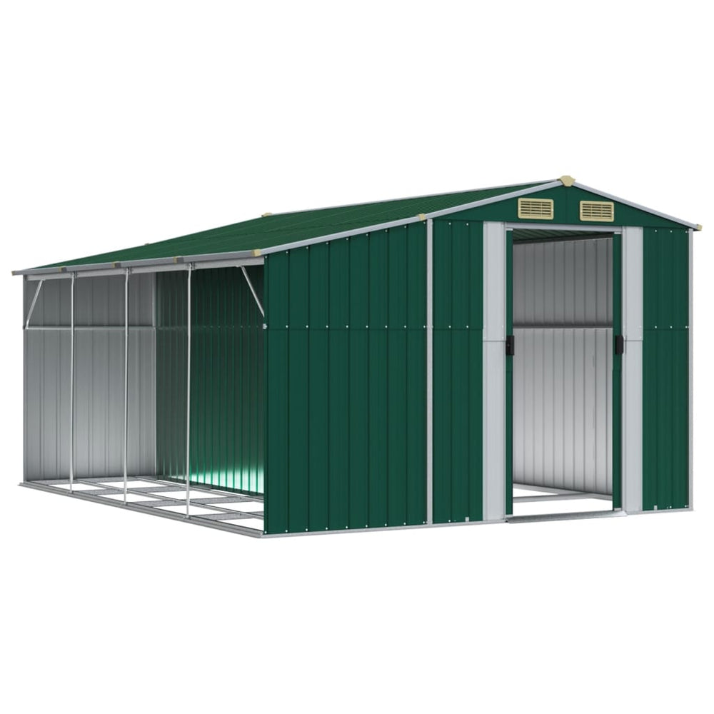 Shed CROMWELL, green, 277x365.5cm