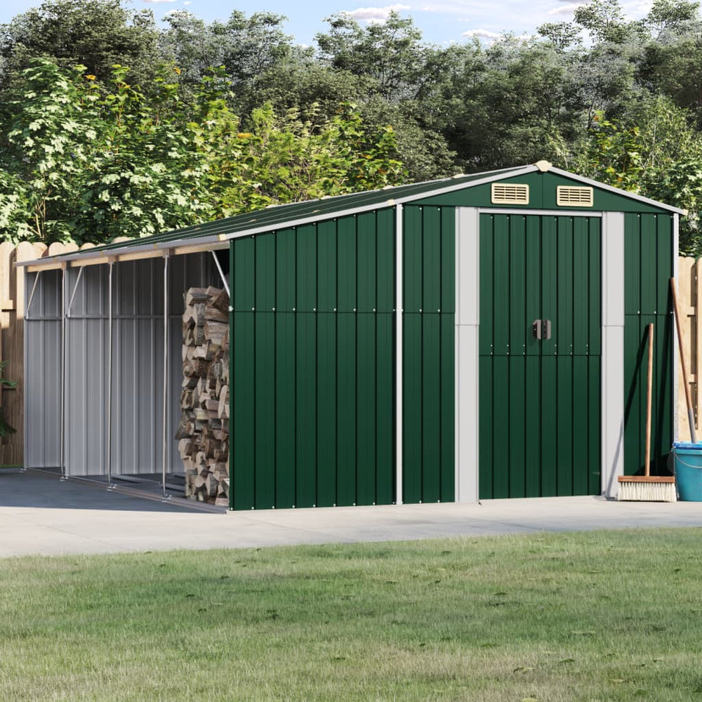 Shed CROMWELL, green, 277x365.5cm